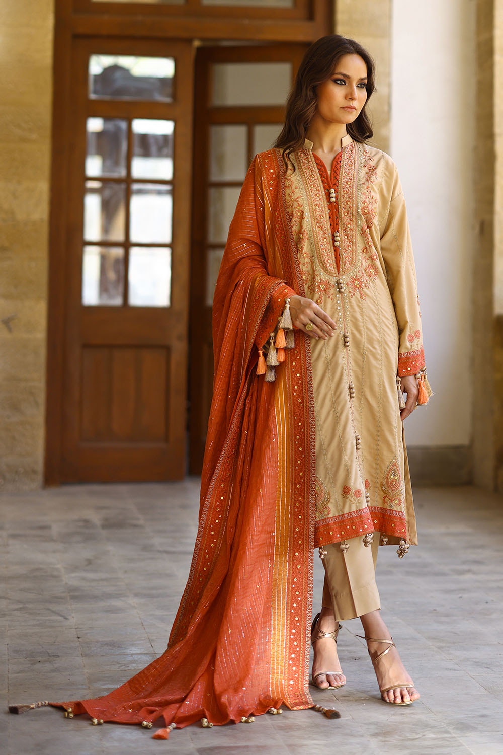 Gul Ahmed | Festive Eid 25 |  FE-52002 -  Gul Ahmed Ladies Clothes - Original Designer Dress - House of Maryam