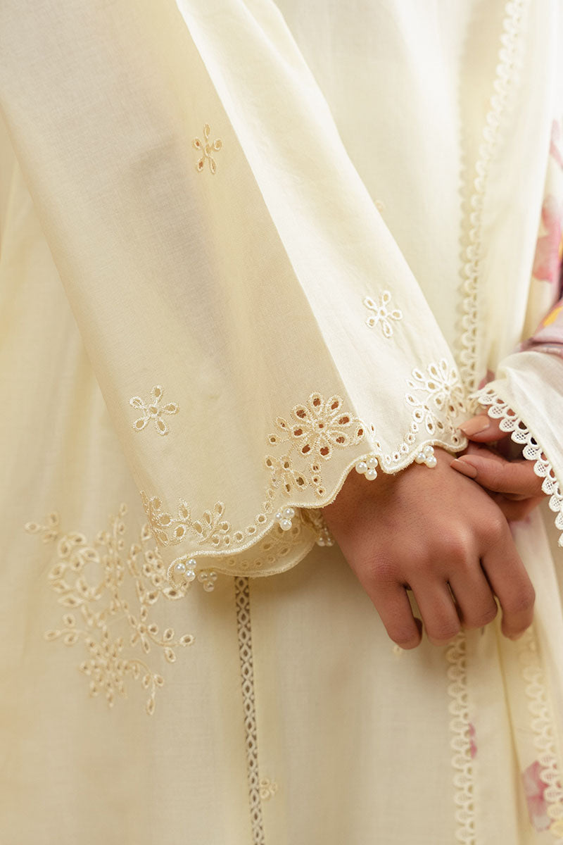 Cross Stitch | Exclusive Pret | Pale Yellow-2PC (Shirt & Dupatta), image 3