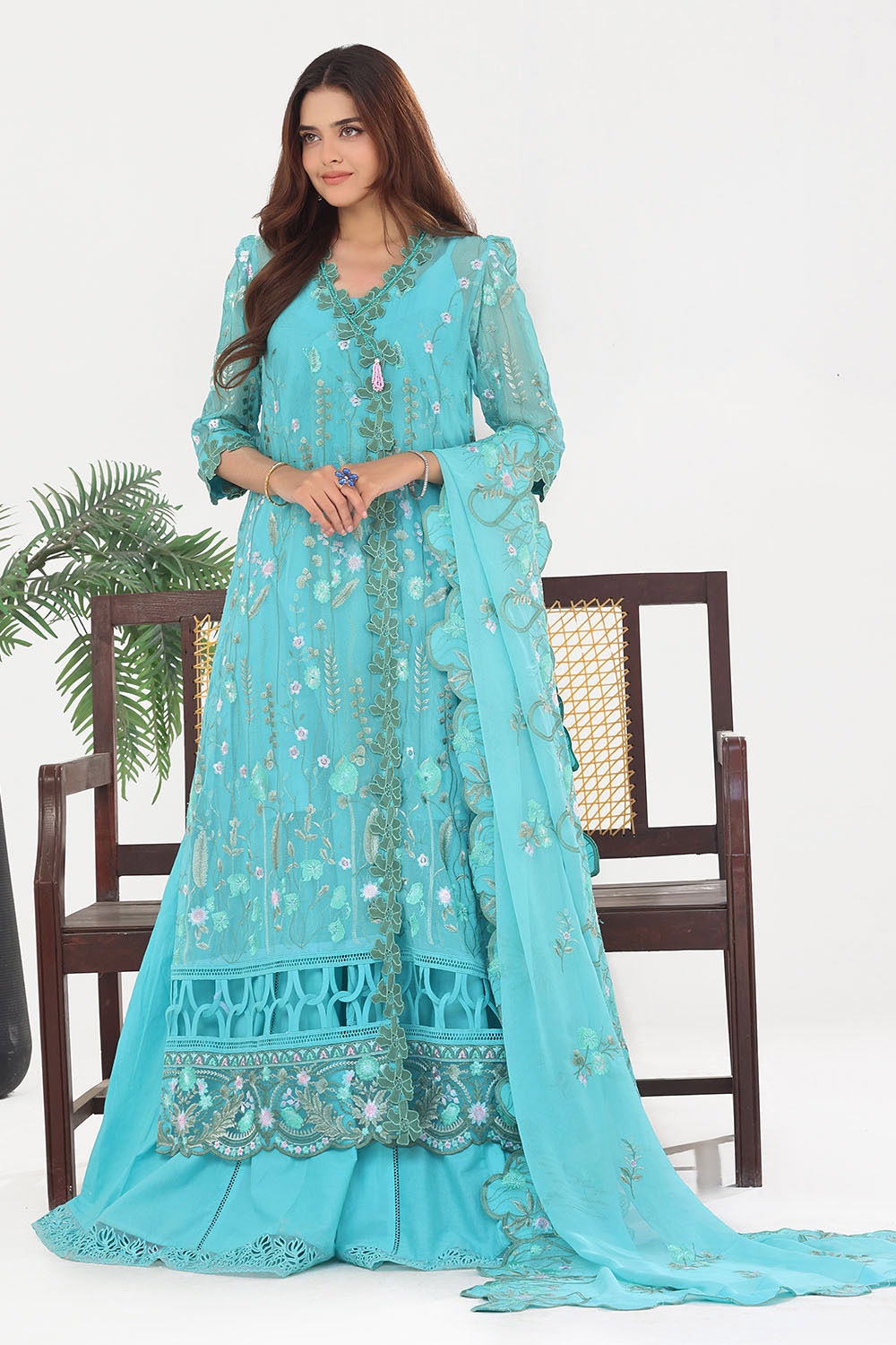 Gul Ahmed | Festive Eid 25 | LE-52005 -  Gul Ahmed Ladies Clothes - Original Designer Dress - House of Maryam