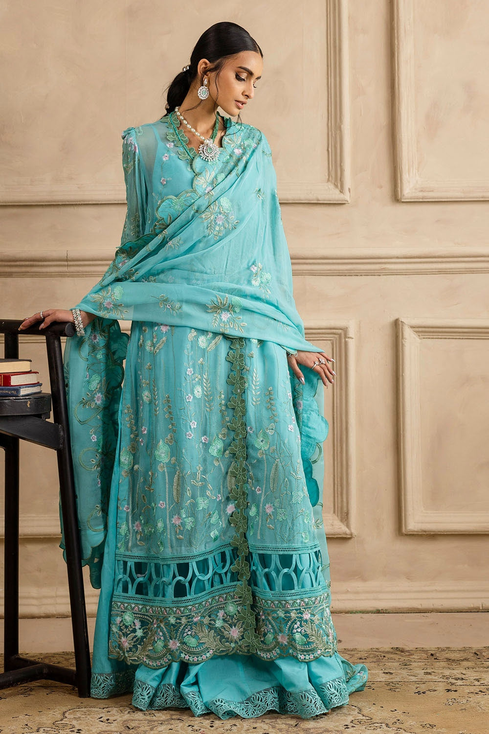 Gul Ahmed | Festive Eid 25 | LE-52005 -  Gul Ahmed Ladies Clothes - Original Designer Dress - House of Maryam