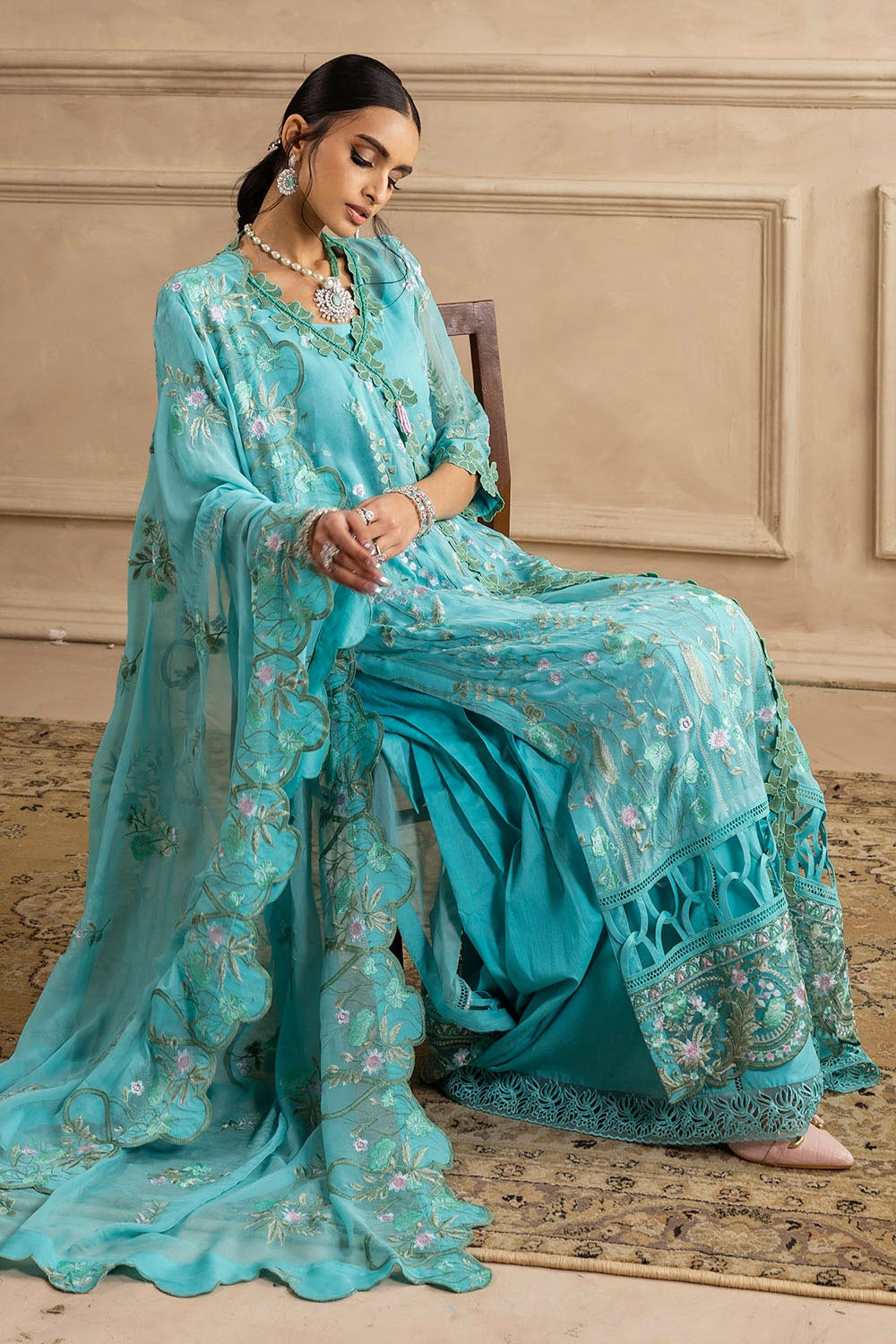Gul Ahmed | Festive Eid 25 | LE-52005 -  Gul Ahmed Ladies Clothes - Original Designer Dress - House of Maryam