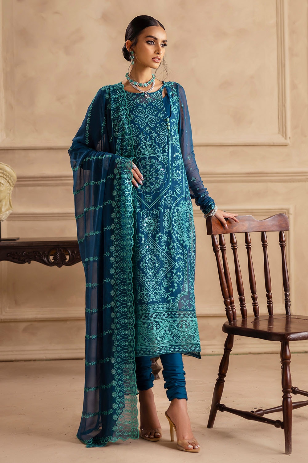 Gul Ahmed | Festive Eid 25 | LE-52004 -  Gul Ahmed Ladies Clothes - Original Designer Dress - House of Maryam