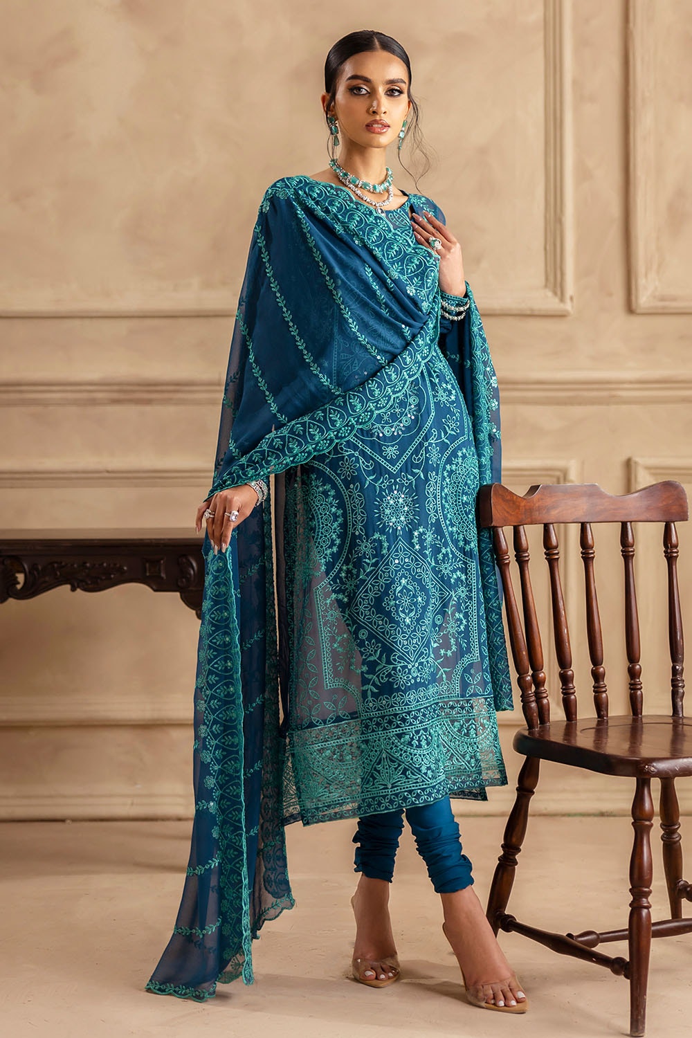 Gul Ahmed | Festive Eid 25 | LE-52004 -  Gul Ahmed Ladies Clothes - Original Designer Dress - House of Maryam