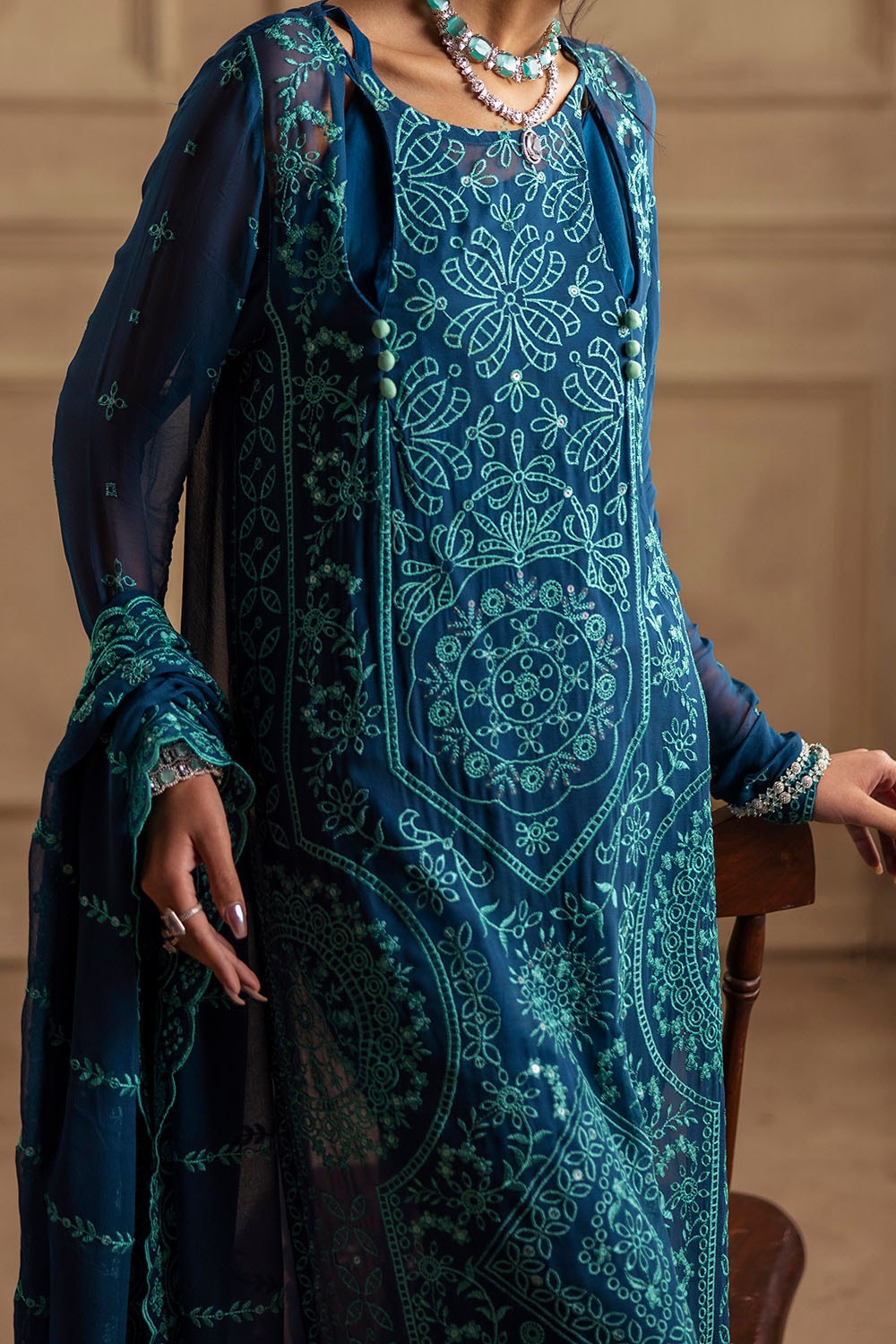Gul Ahmed | Festive Eid 25 | LE-52004 -  Gul Ahmed Ladies Clothes - Original Designer Dress - House of Maryam