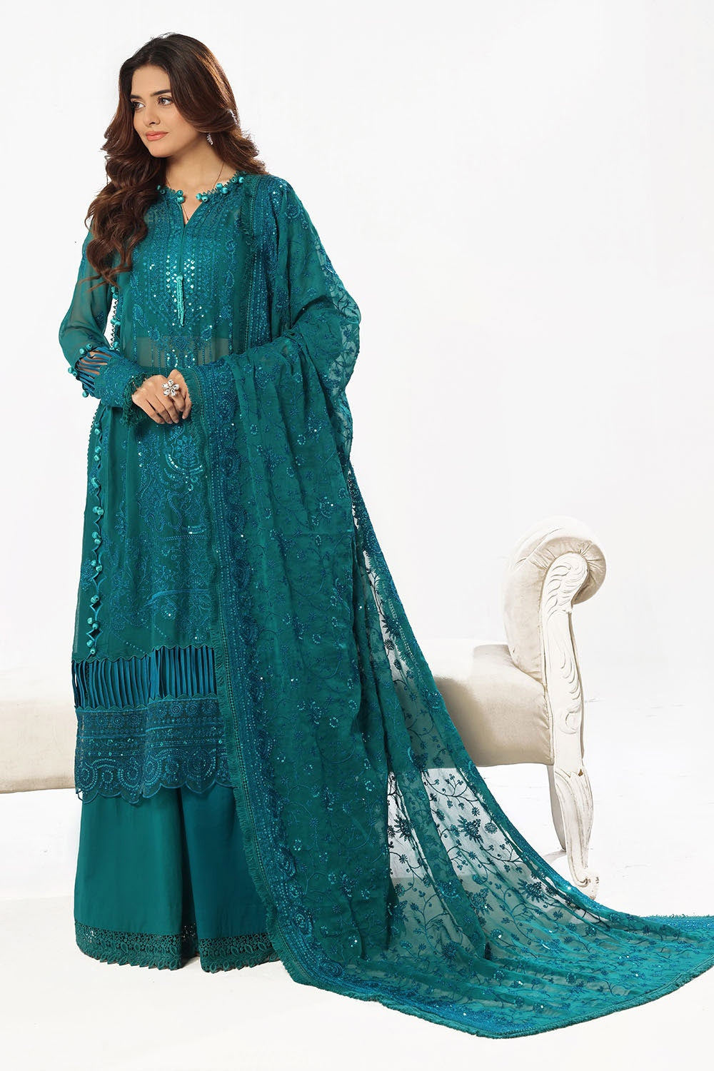 Gul Ahmed | Festive Eid 25 | LE-52017 -  Gul Ahmed Ladies Clothes - Original Designer Dress - House of Maryam