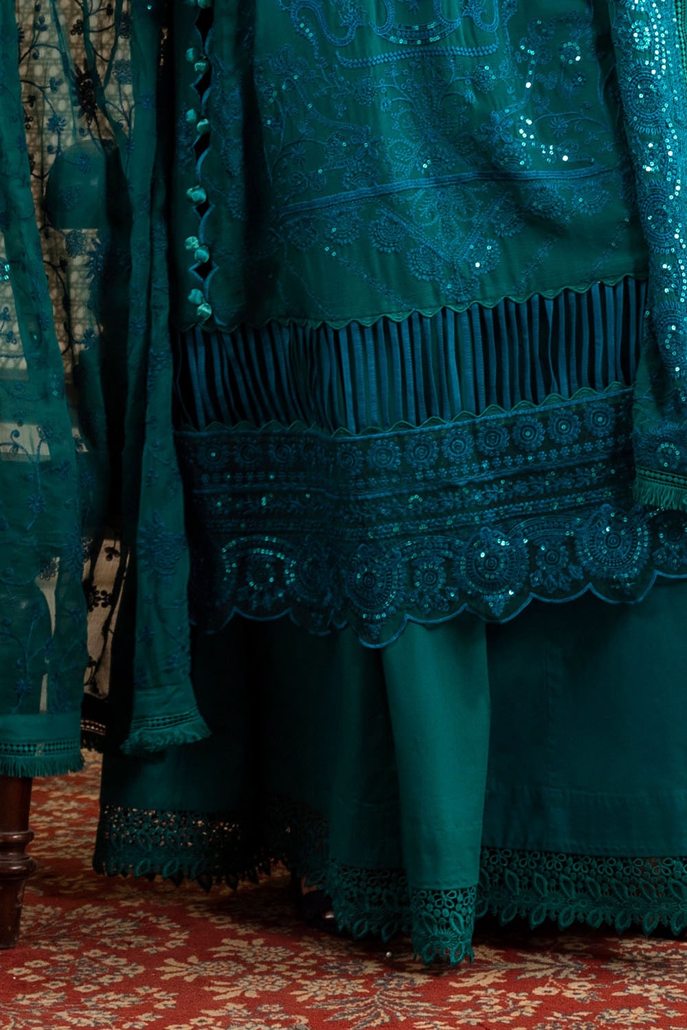 Gul Ahmed | Festive Eid 25 | LE-52017 -  Gul Ahmed Ladies Clothes - Original Designer Dress - House of Maryam