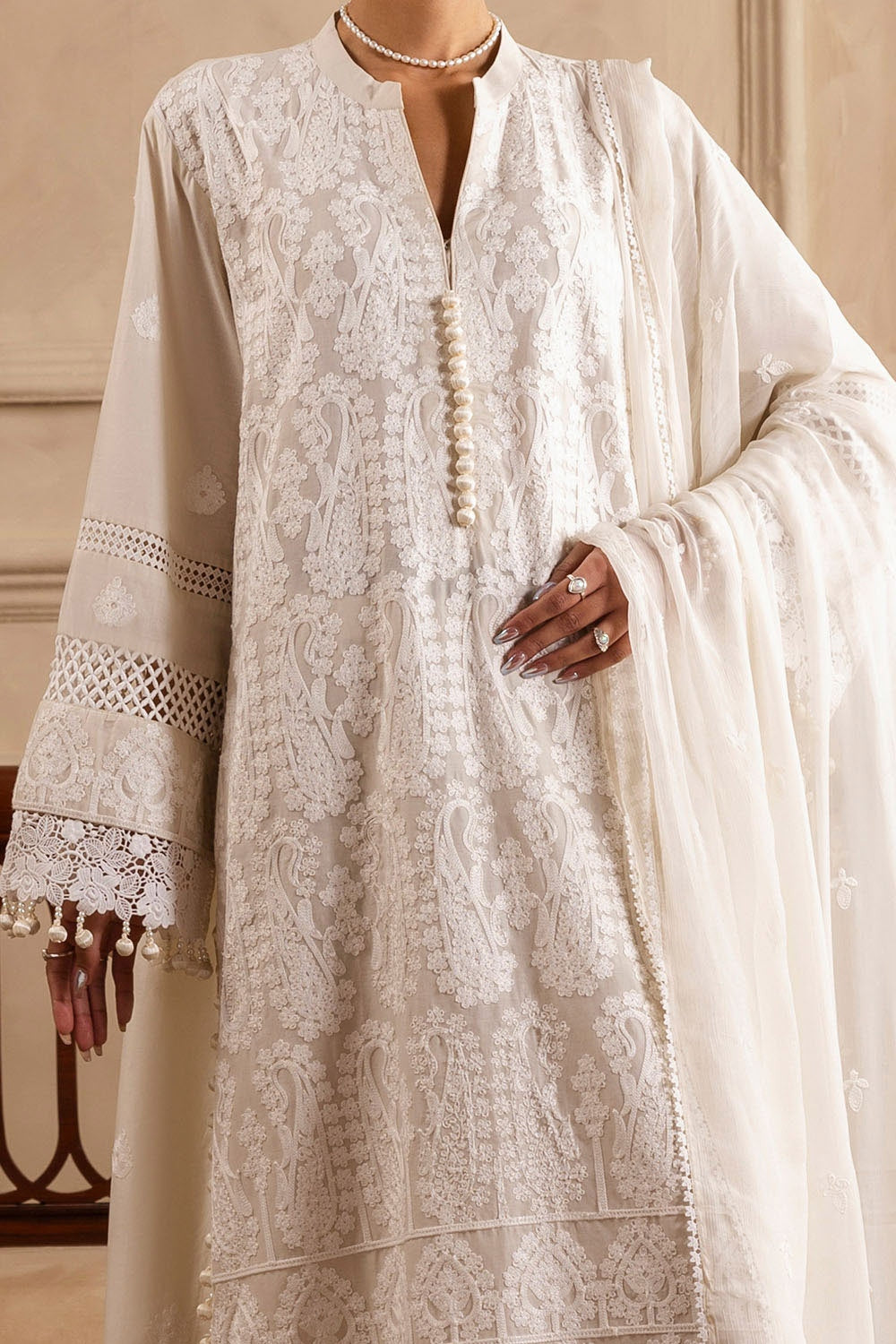 Gul Ahmed | Festive Eid 25 | PM-52055 -  Gul Ahmed Ladies Clothes - Original Designer Dress - House of Maryam