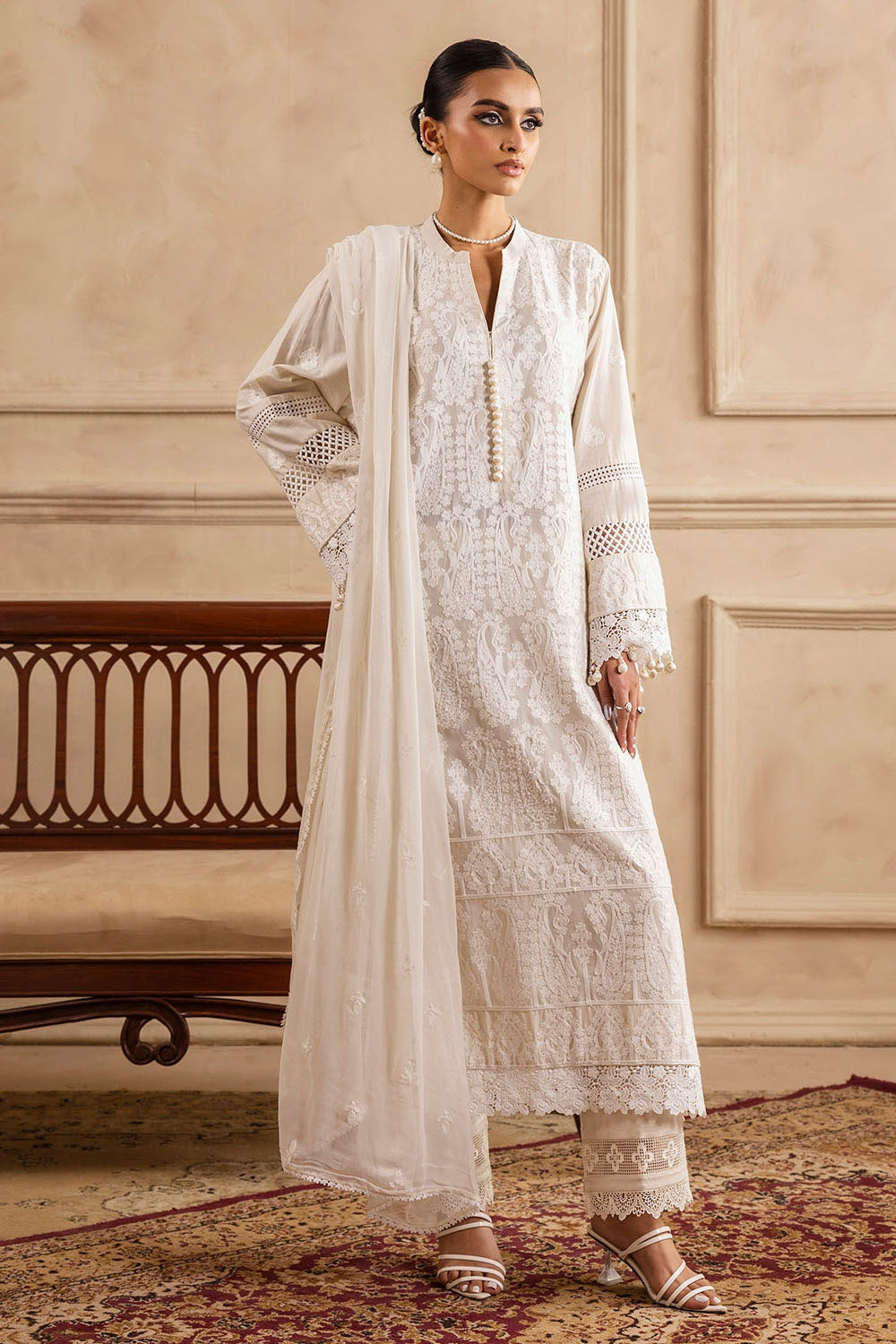 Gul Ahmed | Festive Eid 25 | PM-52055 -  Gul Ahmed Ladies Clothes - Original Designer Dress - House of Maryam