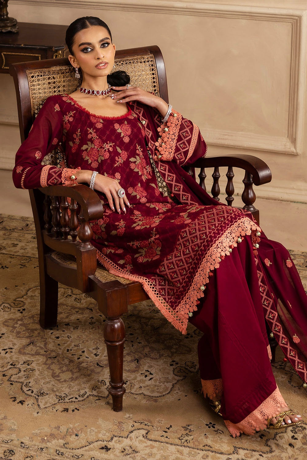 Gul Ahmed | Festive Eid 25 |  LSV-52022 -  Gul Ahmed Ladies Clothes - Original Designer Dress - House of Maryam