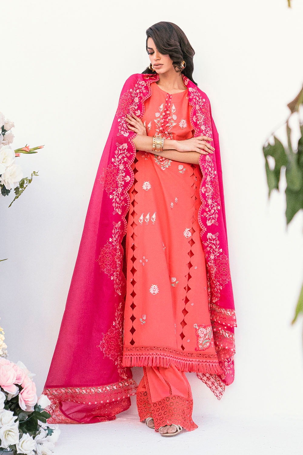 Gul Ahmed | Gul Nilofer 25 | DN-52007 -  Gul Ahmed Ladies Clothes - Original Designer Dress - House of Maryam