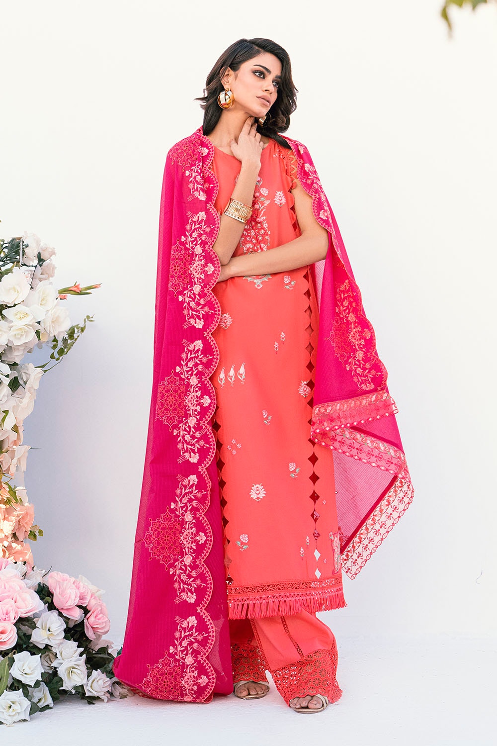 Gul Ahmed | Gul Nilofer 25 | DN-52007 -  Gul Ahmed Ladies Clothes - Original Designer Dress - House of Maryam