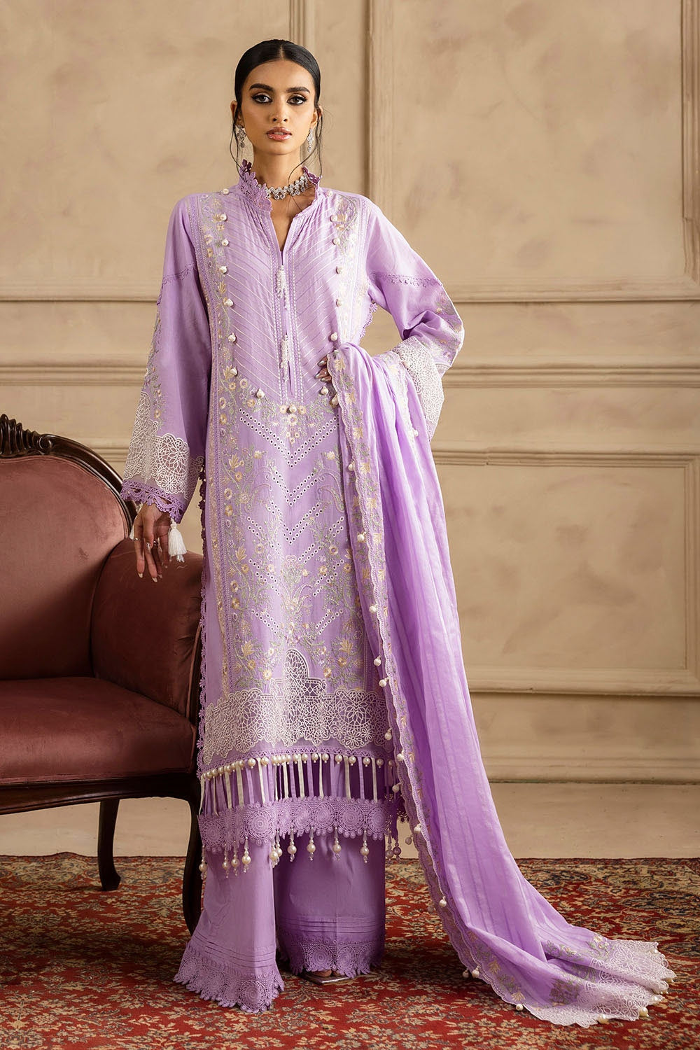 Gul Ahmed | Festive Eid 25 | PM-52034 -  Gul Ahmed Ladies Clothes - Original Designer Dress - House of Maryam