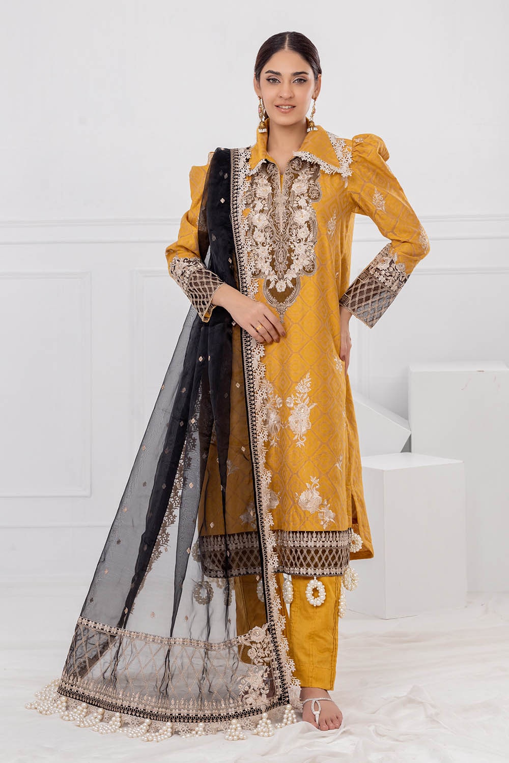 Gul Ahmed | Festive Eid 25 | FE-52001 -  Gul Ahmed Ladies Clothes - Original Designer Dress - House of Maryam