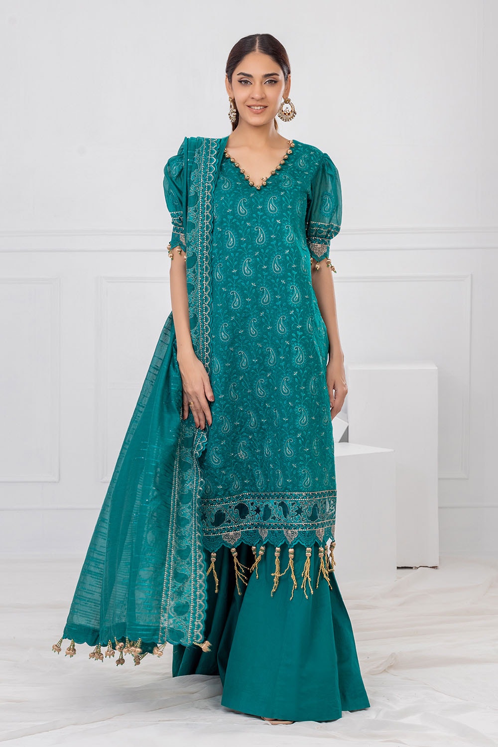 Gul Ahmed | Festive Eid 25 | FE-52032 -  Gul Ahmed Ladies Clothes - Original Designer Dress - House of Maryam
