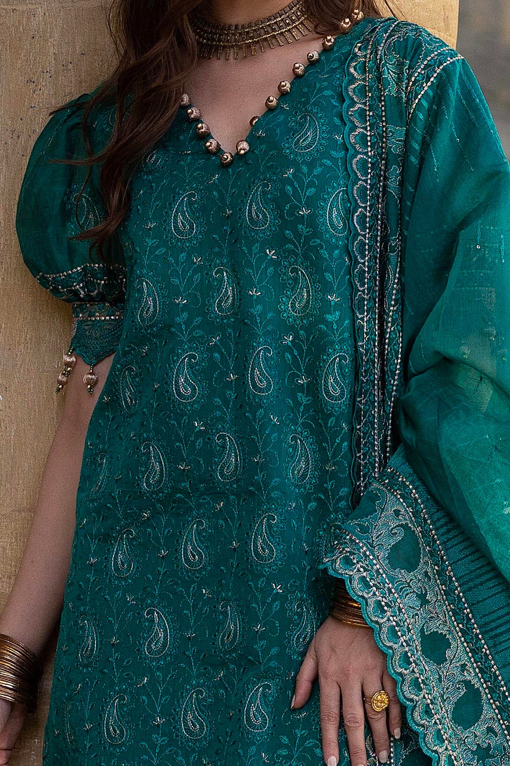 Gul Ahmed | Festive Eid 25 | FE-52032 -  Gul Ahmed Ladies Clothes - Original Designer Dress - House of Maryam