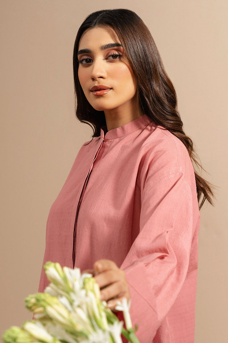 Cross Stitch | Basic Pret | Dusty Rose-2 PC (Shirt & Trouser), image 3