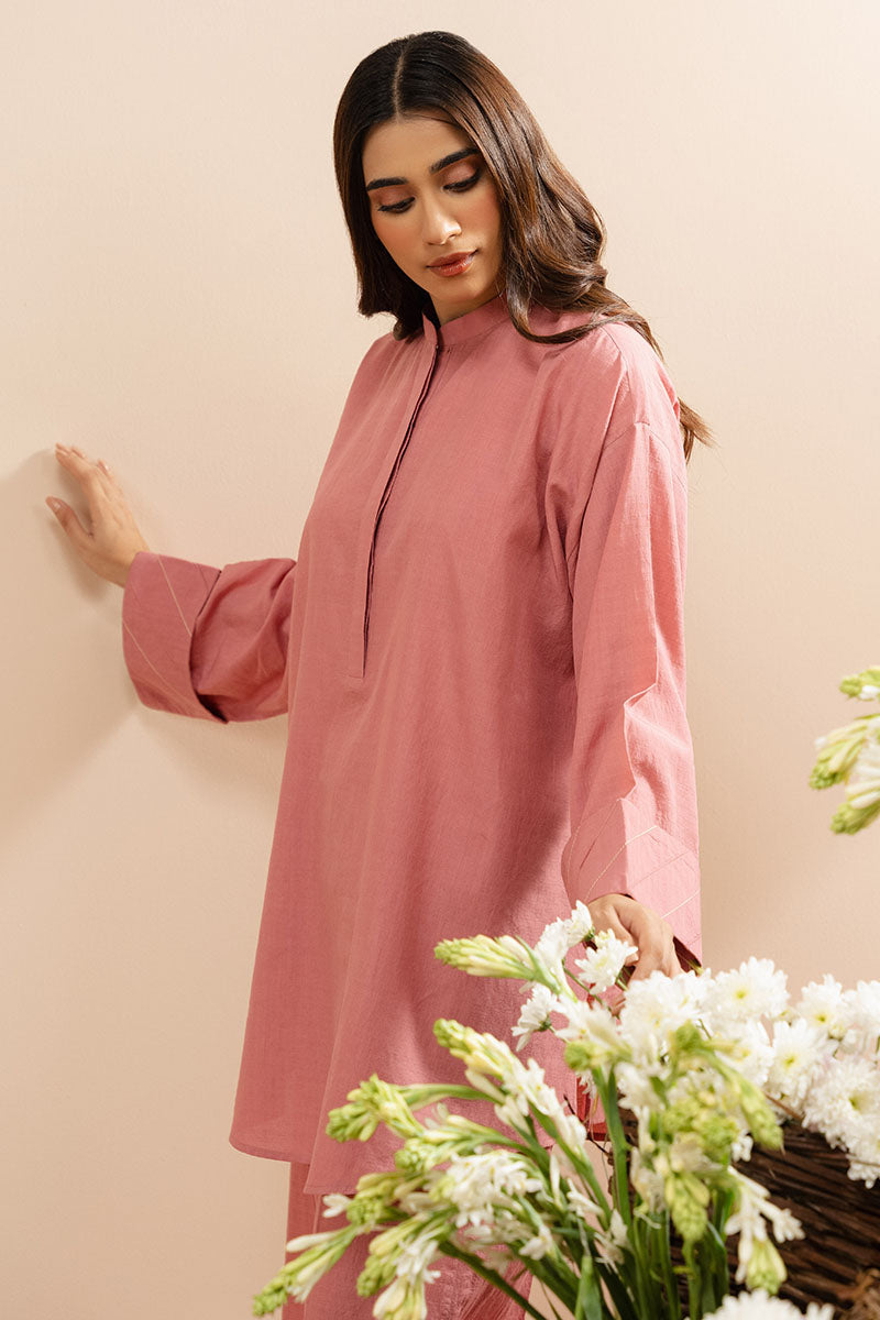 Cross Stitch | Basic Pret | Dusty Rose-2 PC (Shirt & Trouser), image 5