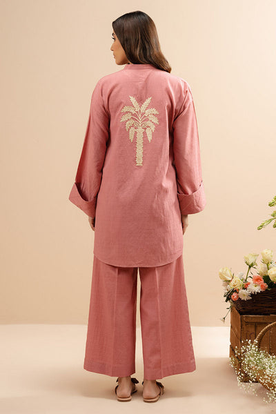 Cross Stitch | Basic Pret | Dusty Rose-2 PC (Shirt & Trouser)