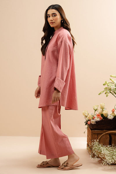 Cross Stitch | Basic Pret | Dusty Rose-2 PC (Shirt & Trouser)