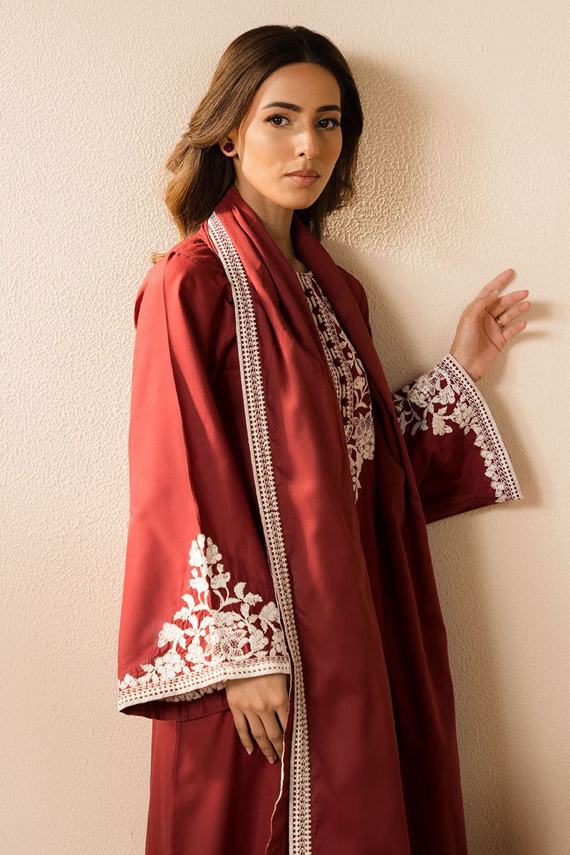 Cross Stitch | Basic Pret | Ruby Radiance-2PC (Shirt & Dupatta), image 2