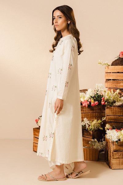 Cross Stitch | Basic Pret | Ivory Charm-2PC (Shirt & Dupatta)