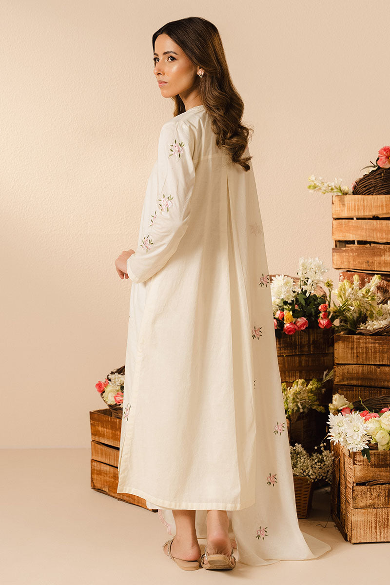 Cross Stitch | Basic Pret | Ivory Charm-2PC (Shirt & Dupatta), image 7