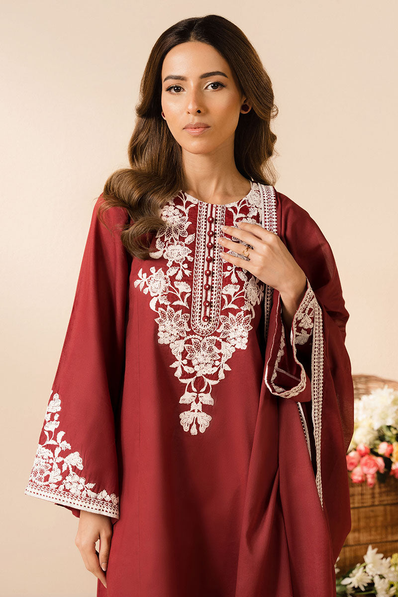 Cross Stitch | Basic Pret | Ruby Radiance-2PC (Shirt & Dupatta), image 4