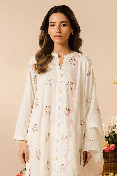 Cross Stitch | Basic Pret | Ivory Charm-2PC (Shirt And Dupatta)