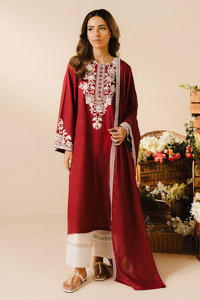 Cross Stitch | Basic Pret | Ruby Radiance-2PC (Shirt & Dupatta)
