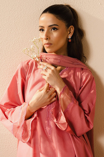 Cross Stitch | Basic Pret | Petal Haze-2PC (Shirt & Dupatta)