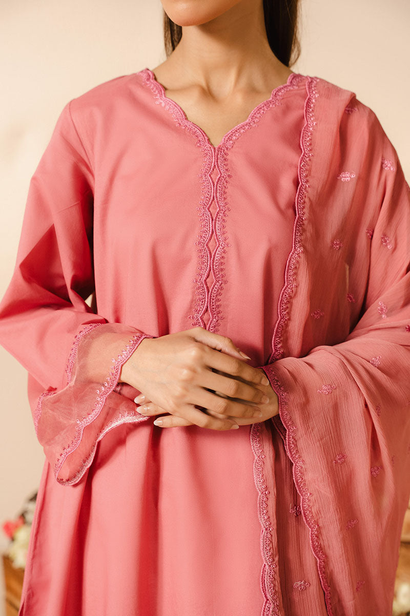 Cross Stitch | Basic Pret | Petal Haze-2PC (Shirt & Dupatta), image 2
