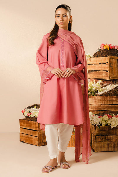Cross Stitch | Basic Pret | Petal Haze-2PC (Shirt & Dupatta)