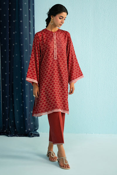 Cross Stitch | Basic Pret | Red Allure-2PC (Shirt & Trouser)