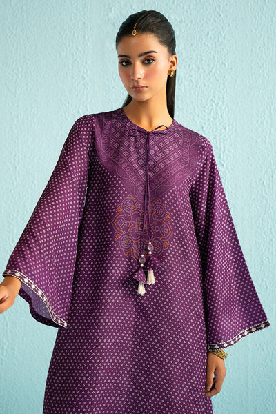 Cross Stitch | Basic Pret | Purple Glam Printed Lawn Shirt