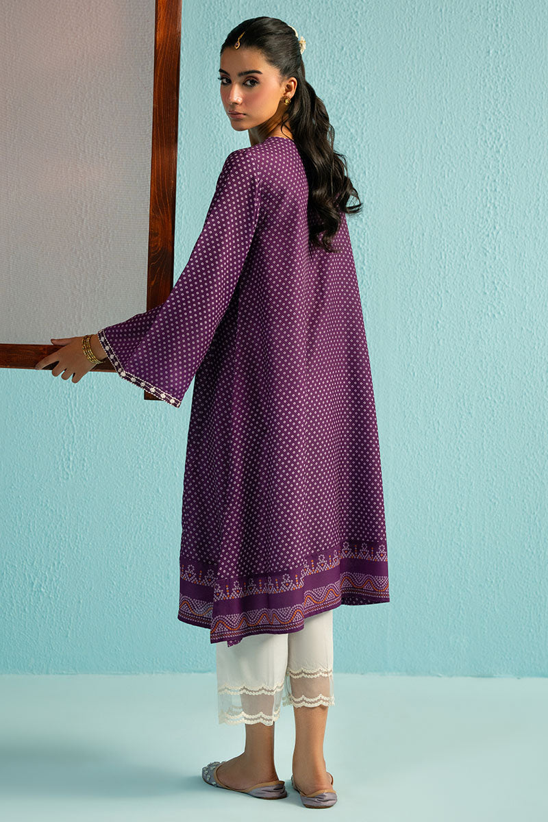 Cross Stitch | Basic Pret | Purple Glam Printed Lawn Shirt, image 6