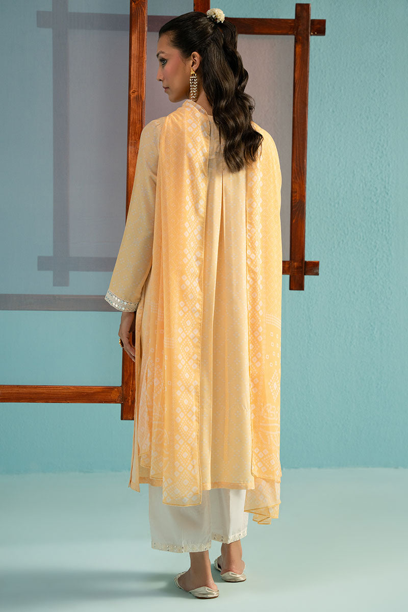 Cross Stitch | Basic Pret | Iris Lime-2PC (Shirt & Dupatta), image 6