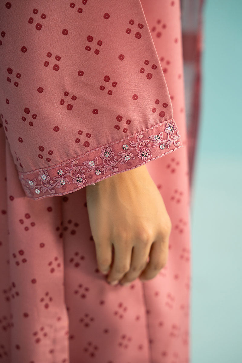 Cross Stitch | Basic Pret | Pink Pearl-2PC (Shirt & Dupatta)-4