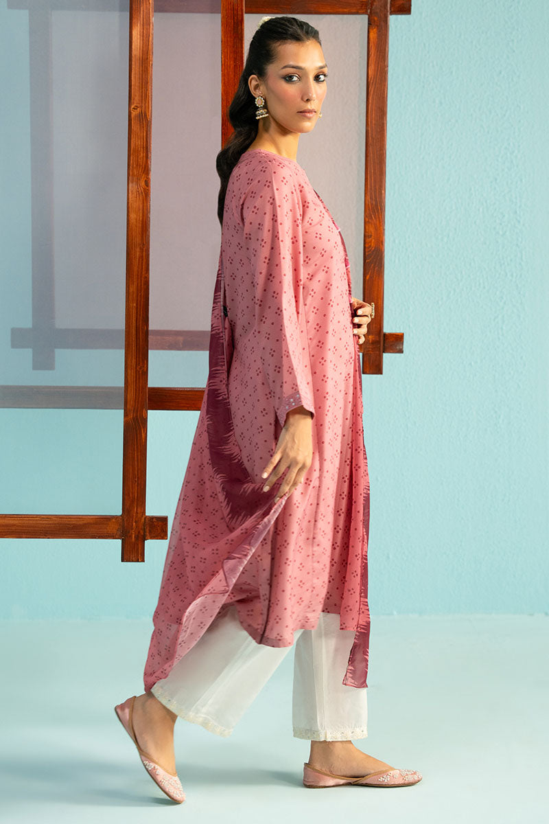 Cross Stitch | Basic Pret | Pink Pearl-2PC (Shirt & Dupatta), image 5