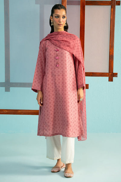Cross Stitch | Basic Pret | Pink Pearl-2PC (Shirt & Dupatta)