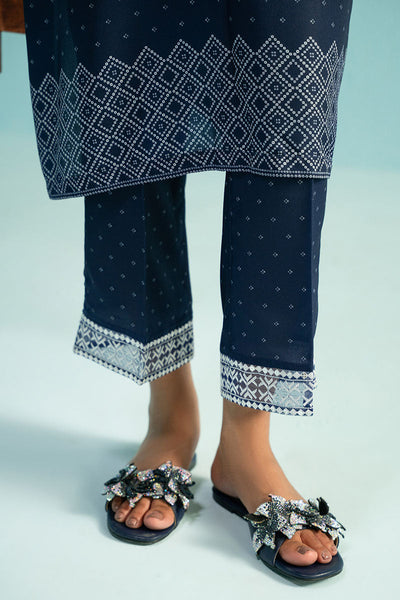 Cross Stitch | Basic Pret | Mosaic Blue-2PC (Shirt & Trouser)
