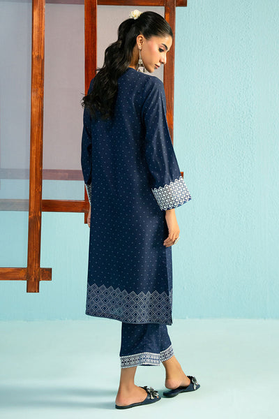 Cross Stitch | Basic Pret | Mosaic Blue-2PC (Shirt & Trouser)