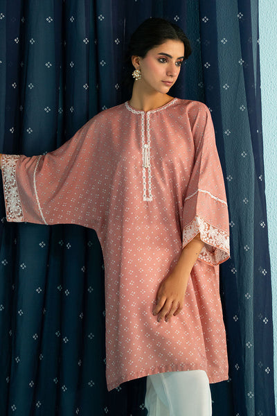 Cross Stitch | Basic Pret | Pink Salt Printed Lawn Shirt