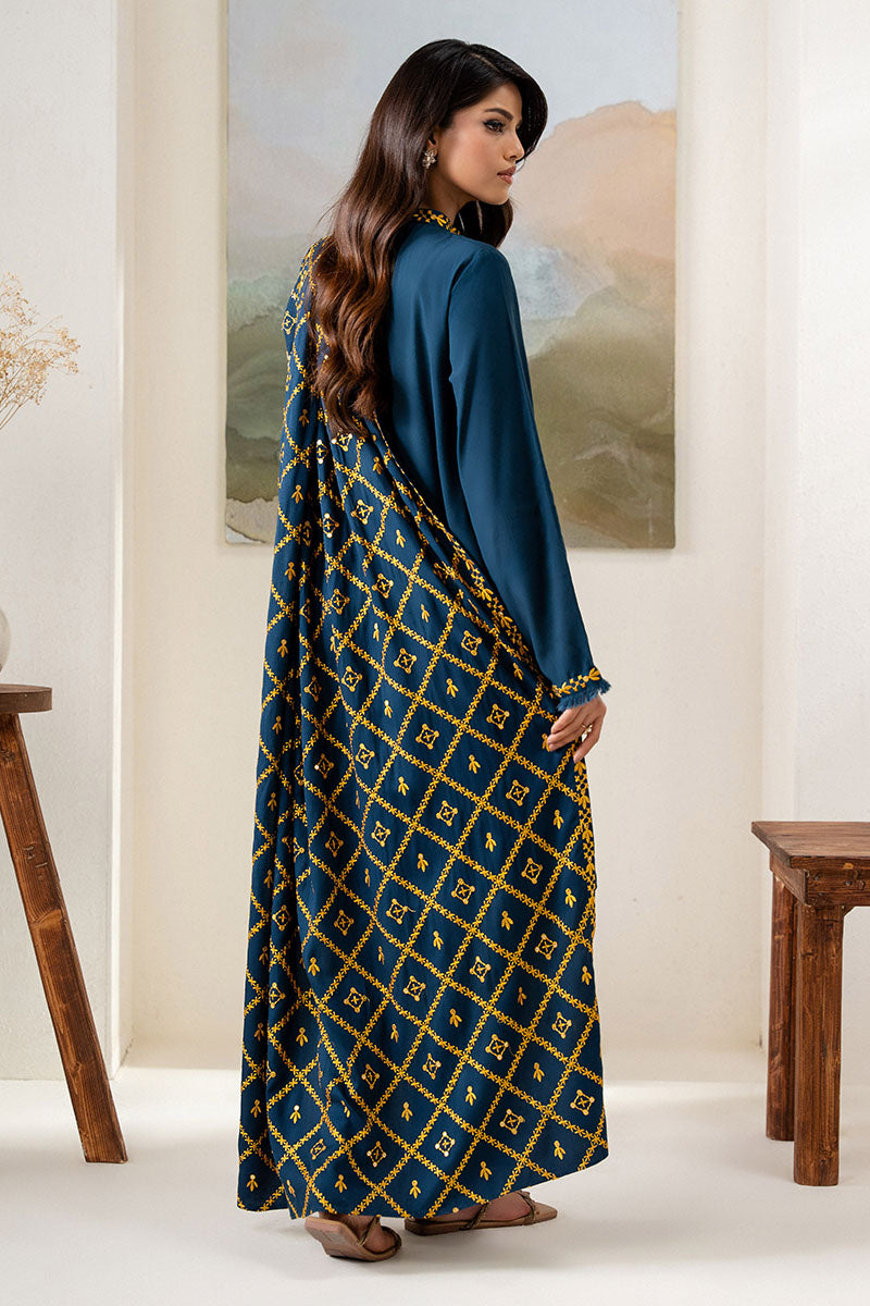 Cross Stitch | Exclusive Pret | Sage Blue-2PC(Shirt & Duppata)-7