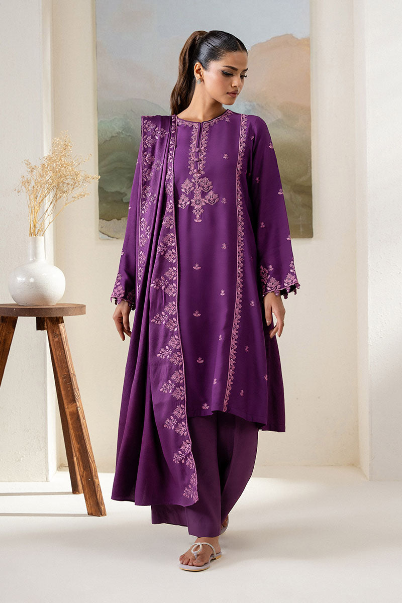 Cross Stitch | Exclusive Pret | Purple Hue-2PC (Shirt & Dupatta)-3