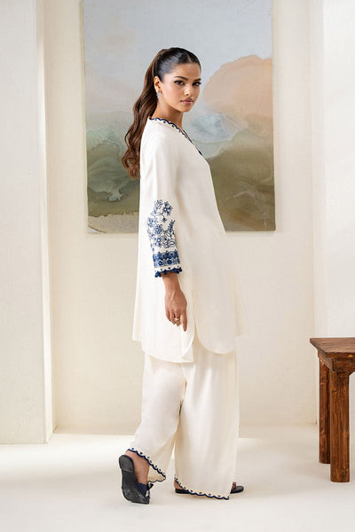 Cross Stitch | Exclusive Pret | Blue Wave-2PC (Shirt & Trouser)