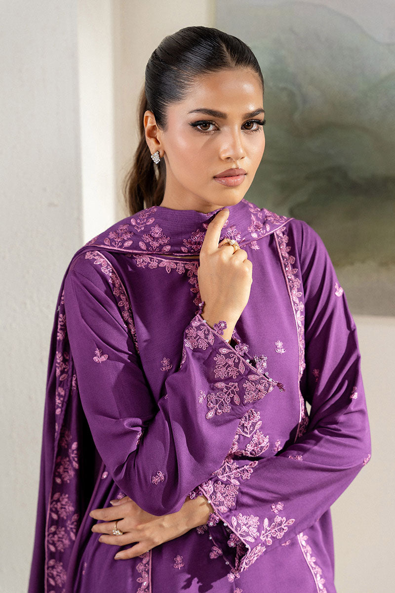 Cross Stitch | Exclusive Pret | Purple Hue-2PC (Shirt & Dupatta), image 4