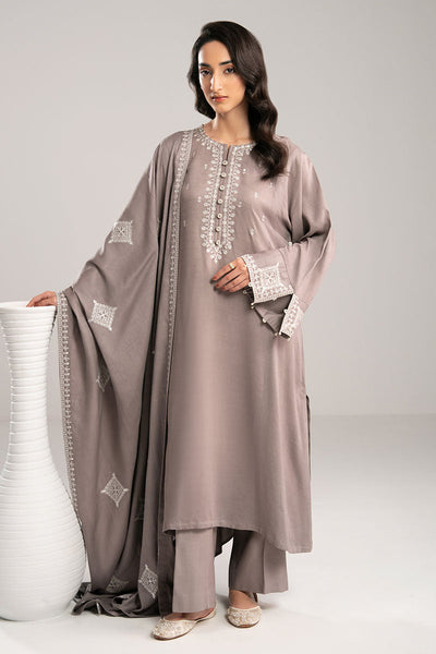 Cross Stitch | Exclusive Pret | Gray Dust-2PC(Shirt & Duppata)