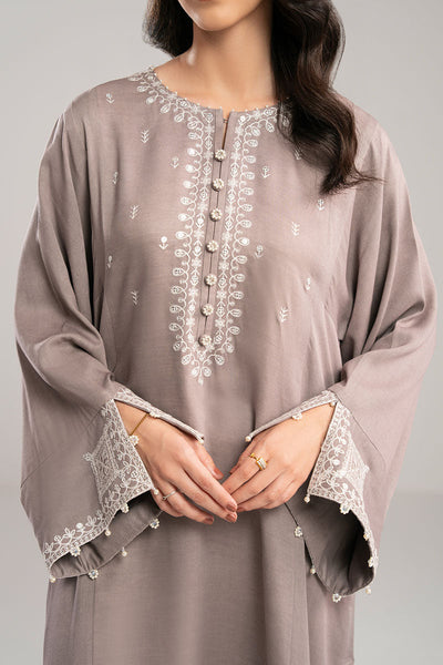 Cross Stitch | Exclusive Pret | Gray Dust-2PC(Shirt & Duppata)