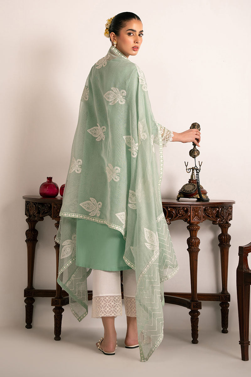 Cross Stitch | Exclusive Pret | Green Glimmer-2PC (Shirt & Dupatta), image 6