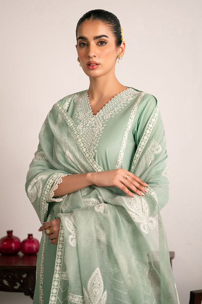 Cross Stitch | Exclusive Pret | Green Glimmer-2PC (Shirt & Dupatta)